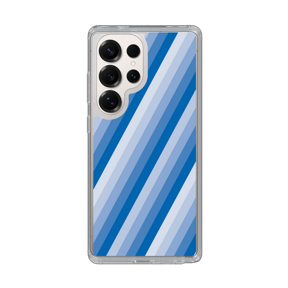 Slim Protection Case［ Middle Stripe - Blue ］