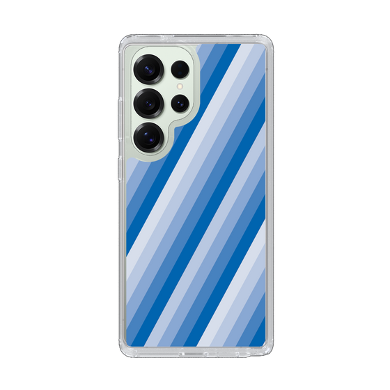 Slim Protection Case［ Middle Stripe - Blue ］