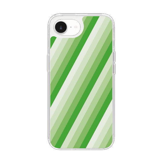 Slim Protection Case［ Middle Stripe - Green ］