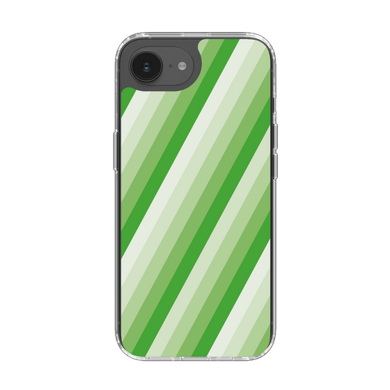 Slim Protection Case［ Middle Stripe - Green ］