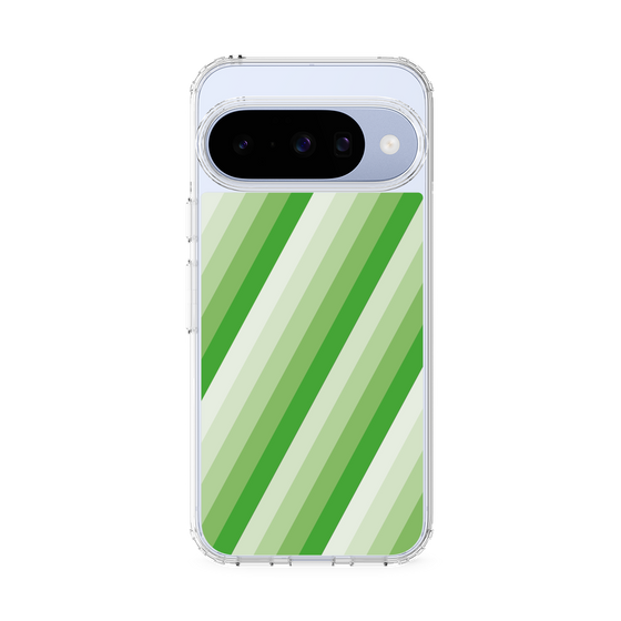 Slim Protection Case［ Middle Stripe - Green ］