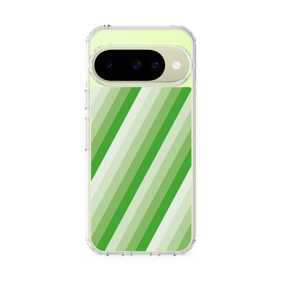 Slim Protection Case［ Middle Stripe - Green ］