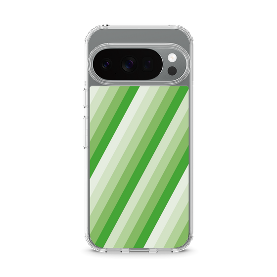 Slim Protection Case［ Middle Stripe - Green ］