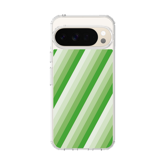 Slim Protection Case［ Middle Stripe - Green ］