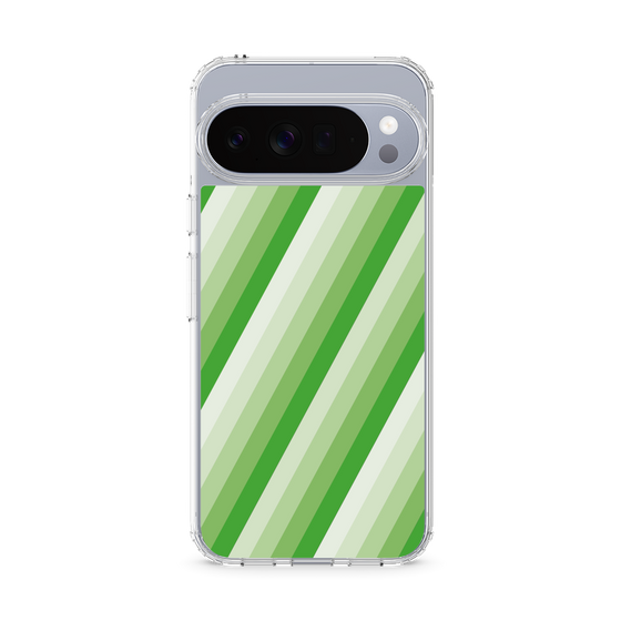 Slim Protection Case［ Middle Stripe - Green ］