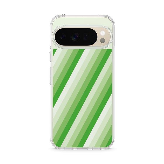 Slim Protection Case［ Middle Stripe - Green ］