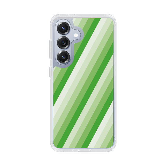 Slim Protection Case［ Middle Stripe - Green ］