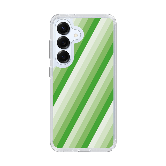 Slim Protection Case［ Middle Stripe - Green ］