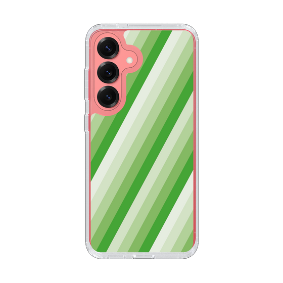 Slim Protection Case［ Middle Stripe - Green ］