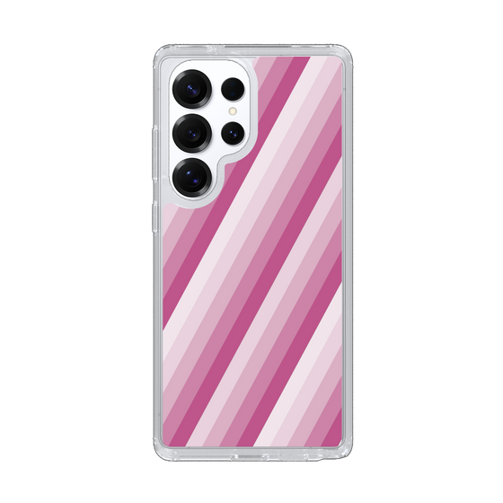 Slim Protection Case［ Middle Stripe - Pink ］