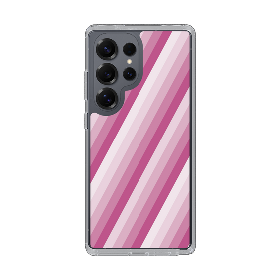 Slim Protection Case［ Middle Stripe - Pink ］