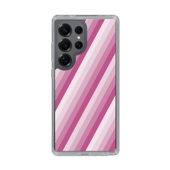 Slim Protection Case［ Middle Stripe - Pink ］