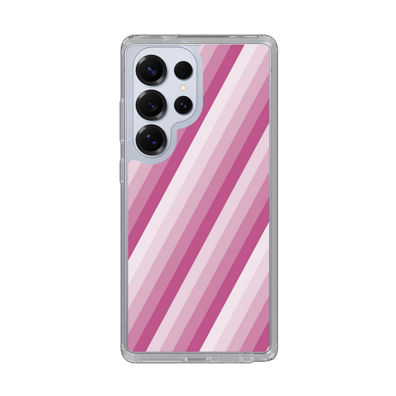 Slim Protection Case［ Middle Stripe - Pink ］