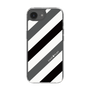 Slim Protection Case［ Big Stripe - Black × Gray ］