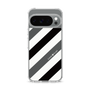 Slim Protection Case［ Big Stripe - Black × Gray ］