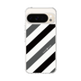 Slim Protection Case［ Big Stripe - Black × Gray ］