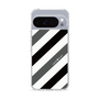 Slim Protection Case［ Big Stripe - Black × Gray ］