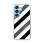 Slim Protection Case［ Big Stripe - Black × Gray ］