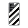 Slim Protection Case［ Big Stripe - Black × Gray ］