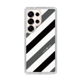 Slim Protection Case［ Big Stripe - Black × Gray ］