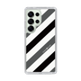 Slim Protection Case［ Big Stripe - Black × Gray ］
