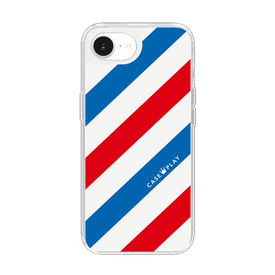 Slim Protection Case［ Big Stripe - Red × Blue ］