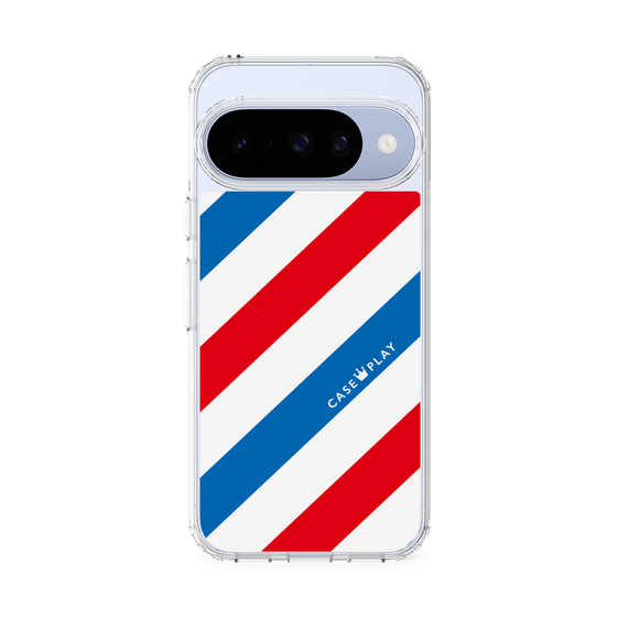 Slim Protection Case［ Big Stripe - Red × Blue ］