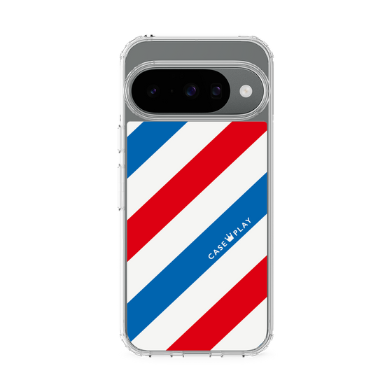 Slim Protection Case［ Big Stripe - Red × Blue ］