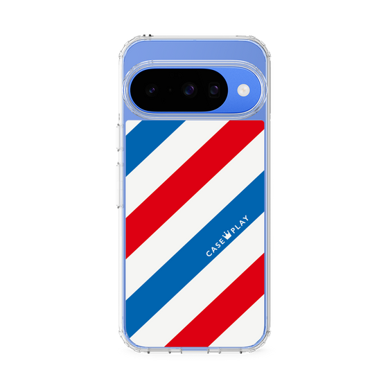 Slim Protection Case［ Big Stripe - Red × Blue ］