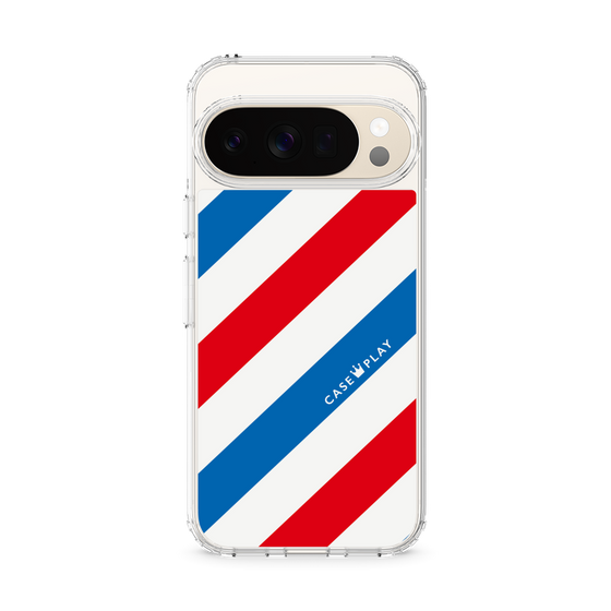 Slim Protection Case［ Big Stripe - Red × Blue ］