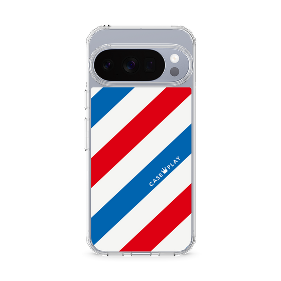 Slim Protection Case［ Big Stripe - Red × Blue ］