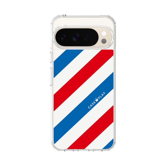 Slim Protection Case［ Big Stripe - Red × Blue ］