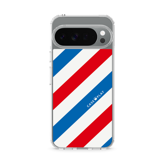 Slim Protection Case［ Big Stripe - Red × Blue ］