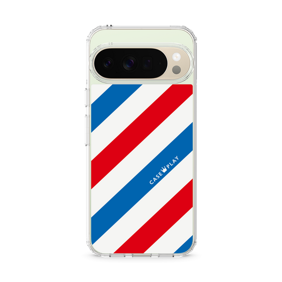 Slim Protection Case［ Big Stripe - Red × Blue ］
