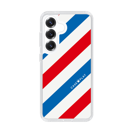 Slim Protection Case［ Big Stripe - Red × Blue ］