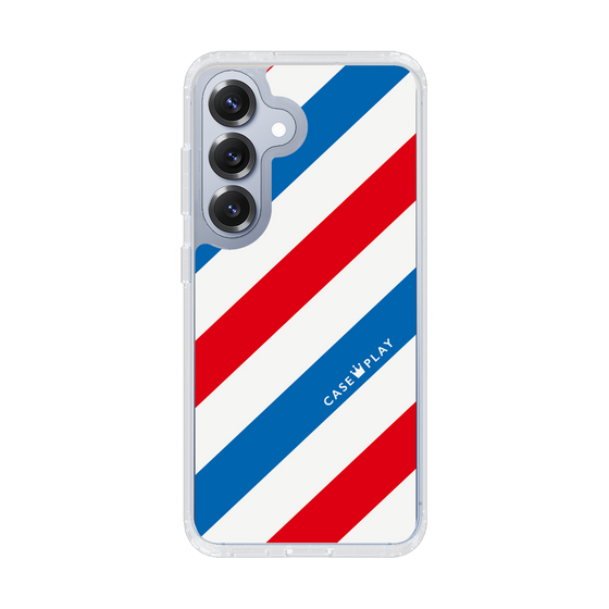 Slim Protection Case［ Big Stripe - Red × Blue ］