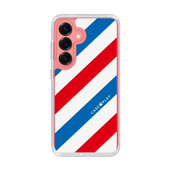 Slim Protection Case［ Big Stripe - Red × Blue ］