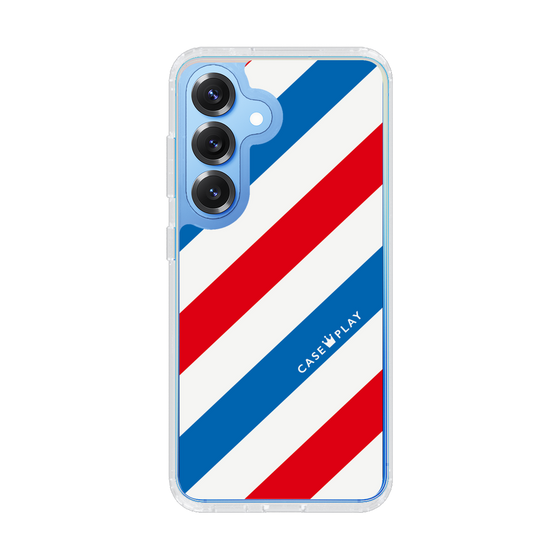 Slim Protection Case［ Big Stripe - Red × Blue ］