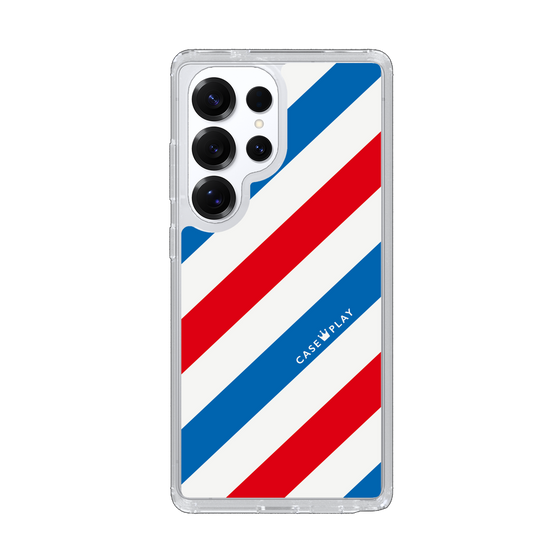 Slim Protection Case［ Big Stripe - Red × Blue ］