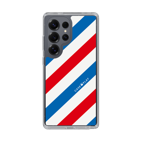 Slim Protection Case［ Big Stripe - Red × Blue ］