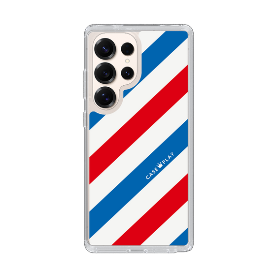 Slim Protection Case［ Big Stripe - Red × Blue ］