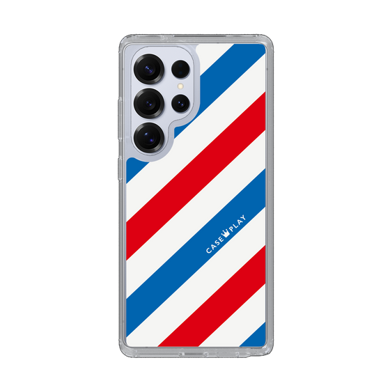 Slim Protection Case［ Big Stripe - Red × Blue ］