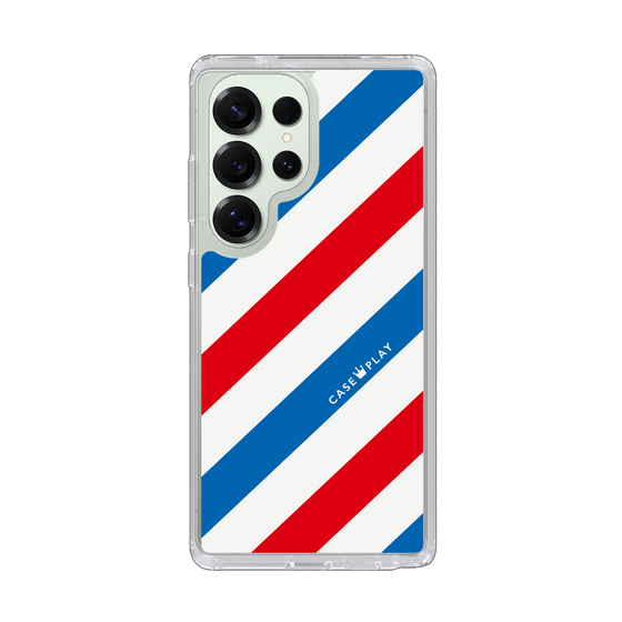 Slim Protection Case［ Big Stripe - Red × Blue ］