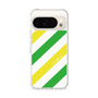 Slim Protection Case［ Big Stripe - Green × Yellow ］