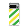 Slim Protection Case［ Big Stripe - Green × Yellow ］