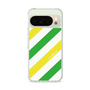 Slim Protection Case［ Big Stripe - Green × Yellow ］