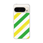 Slim Protection Case［ Big Stripe - Green × Yellow ］