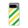 Slim Protection Case［ Big Stripe - Green × Yellow ］