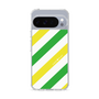 Slim Protection Case［ Big Stripe - Green × Yellow ］
