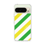 Slim Protection Case［ Big Stripe - Green × Yellow ］